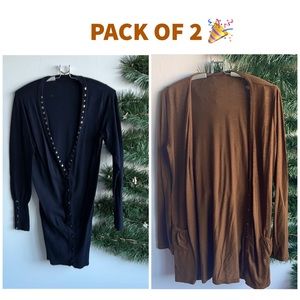 Pack of 2 long cardigans ! 🎉🥳 (also sold separately on different post- 12-14$)